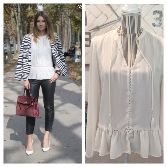 a.n.a Tops - DONATED 🌿 ᴀ.ɴ.ᴀ 🌿 Peplum Dress Blouse